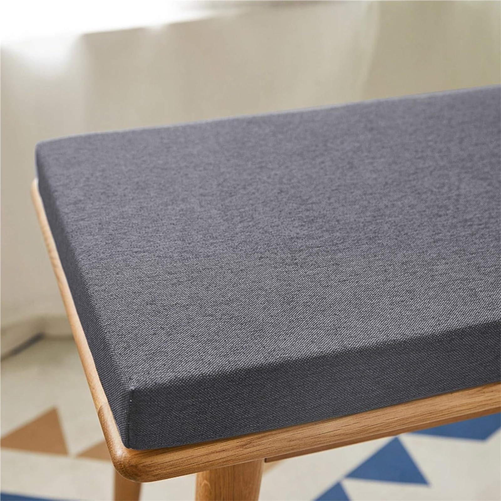 Panca antiscivolo di alta qualità per interni ed esterni, 120 cm, 150 cm, 100 cm, 90 x 40 cm, 35 cm, 30 cm, ideale per giardino a baia, patio, sedie lunghe, altalene e pelliccia di portico (D8, 150 x