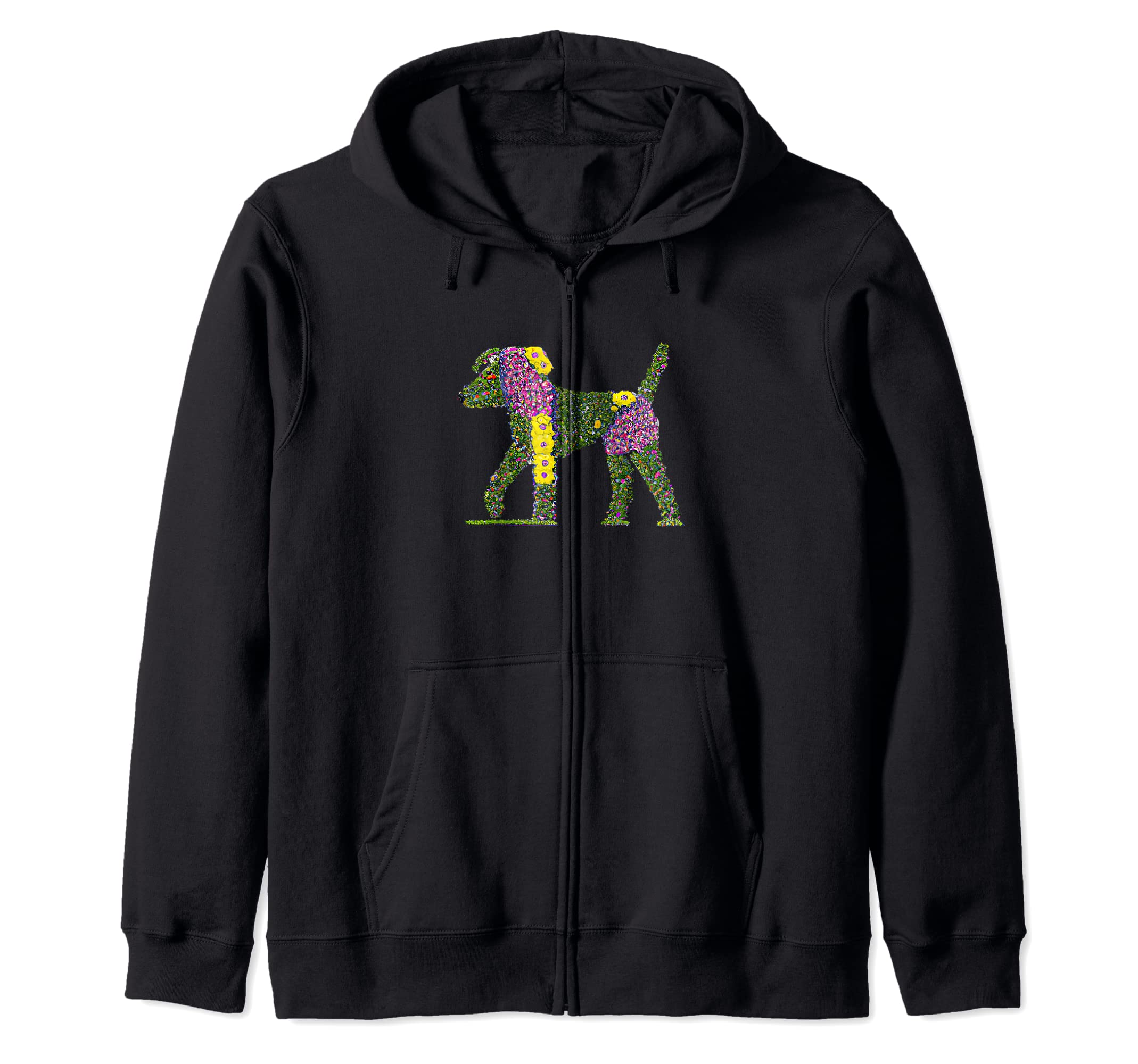 Blooming Buddy - Floral Dog Zip Hoodie