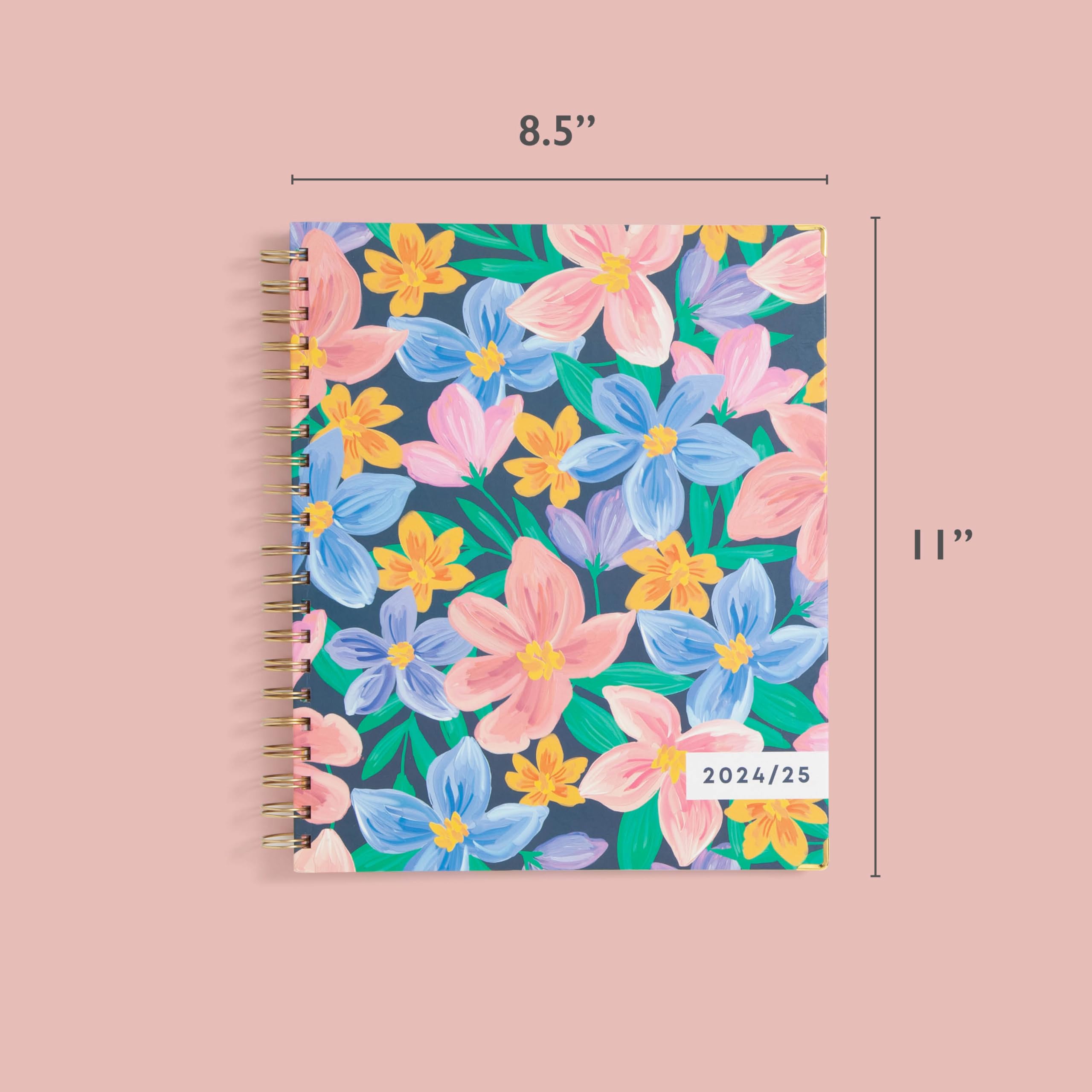 Blue Sky 2024-2025 Wochen- und Monatsplaner 21,6 x 27,9 cm, Hardcover, Spiralbindung, Nerina matt (150654)