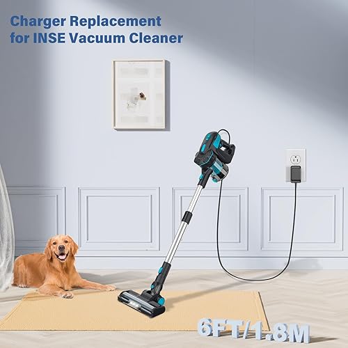 Miniatura 7 de Cargador de aspiradora de palo apto para INSE N5S N5 Cable de alimentación de repuesto para INSE N5S inalámbrico 6 en 1 recargable aspiradora de