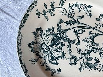 Amazon.co.jp: フランス アンティーク プレート クリーム 濃い