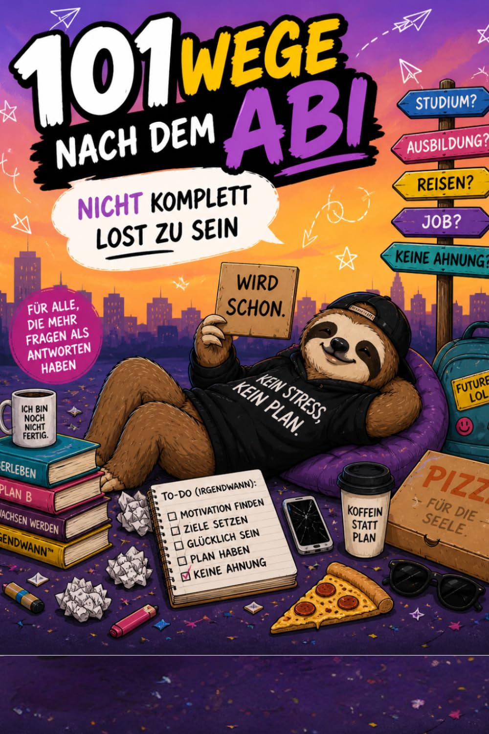 101 Wege nach dem ABI Nicht komplett Lost zu sein: Das ehrliche, lustige Buch für Schulabgänger, die keinen Plan haben (und genau damit anfangen)