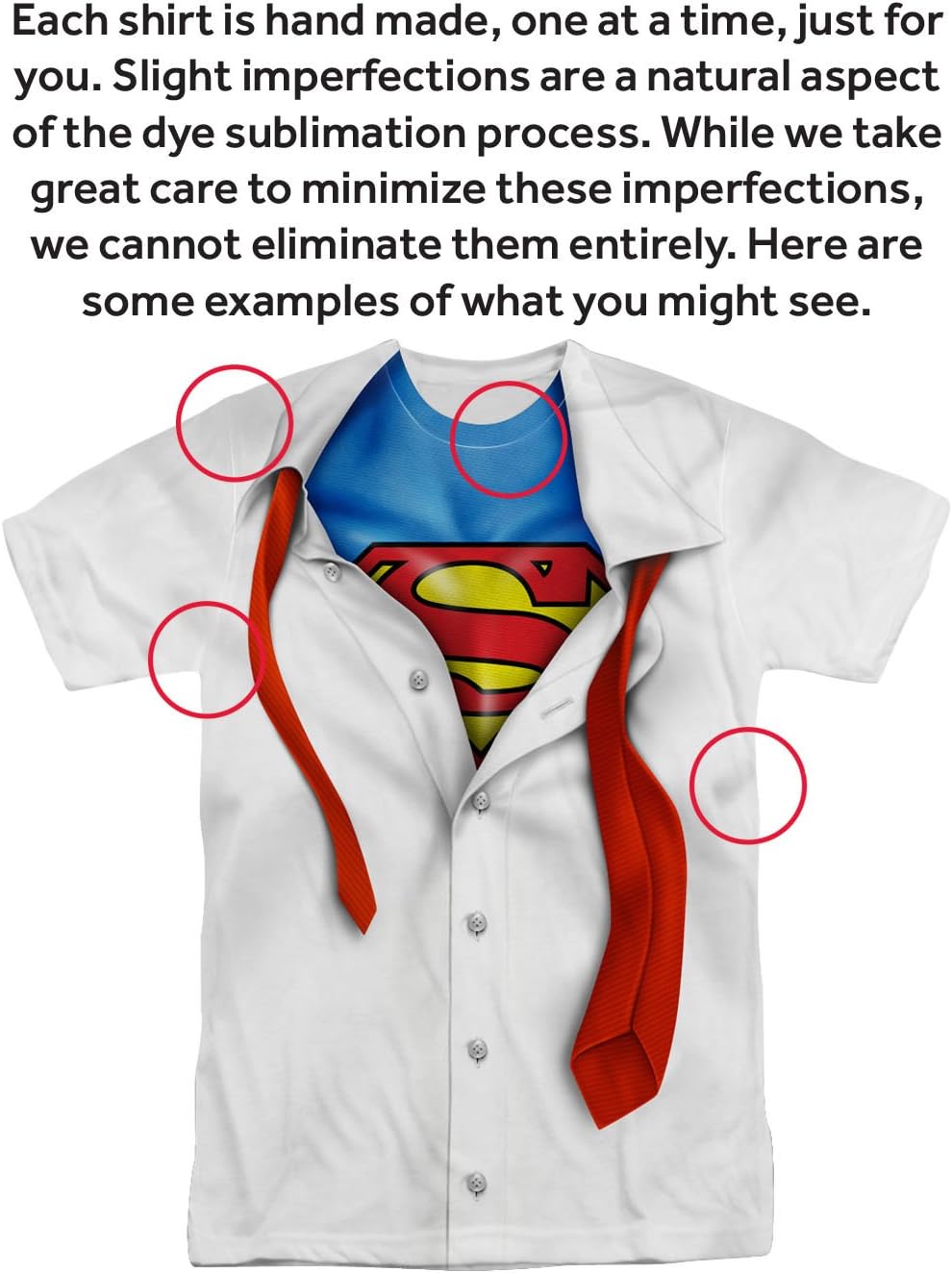 Popfunk Superman Shirt and Tie I'm Superman Costume T-Shirt & Stickers - Image 7
