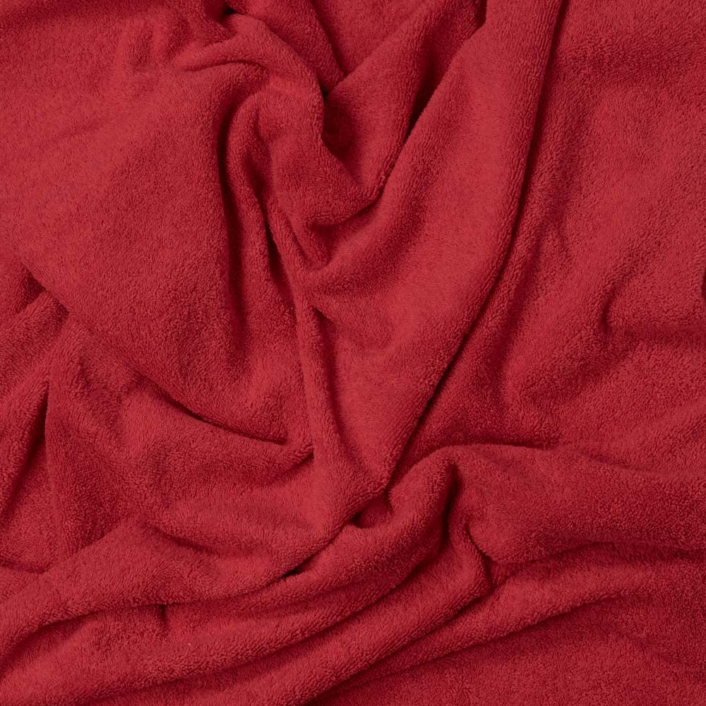 Kt KILOtela - Terry Towel Fabric, Cotton, Making Towels, Baby Accessories, Bathrobes, 100 cm Length x 160 cm Width, Red - 1 Metre - Image 2