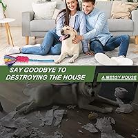 Vista 31 de Juguetes de cuerda para perros, juguete de cuerda para perro casi indestructible con chirrido fuerte, juguete interactivo ideal para entrenamiento