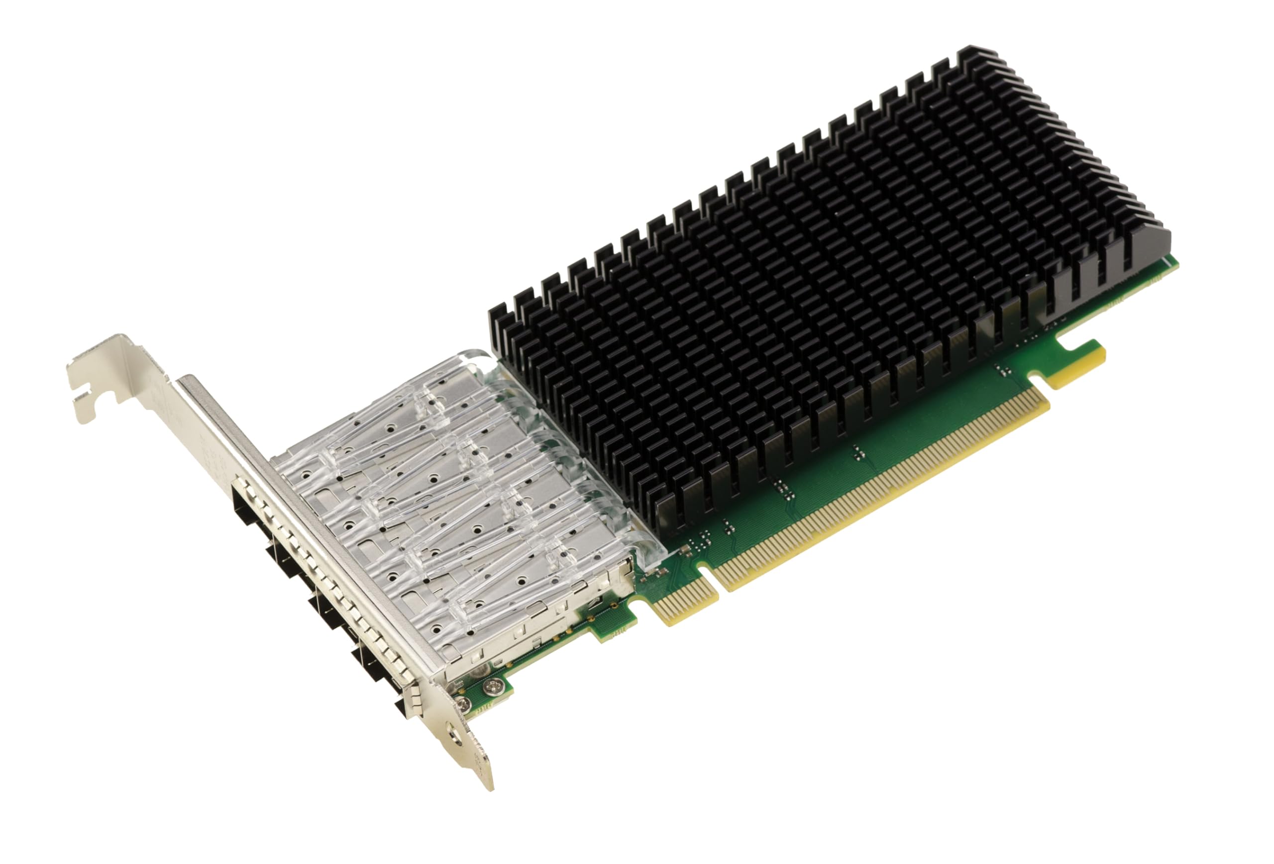 KALEA-INFORMATIQUE 4 Port 10G SFP+ & 25G SFP28 Fiber Ethernet LAN Network PCIe Controller Card with Intel E810 Chipset