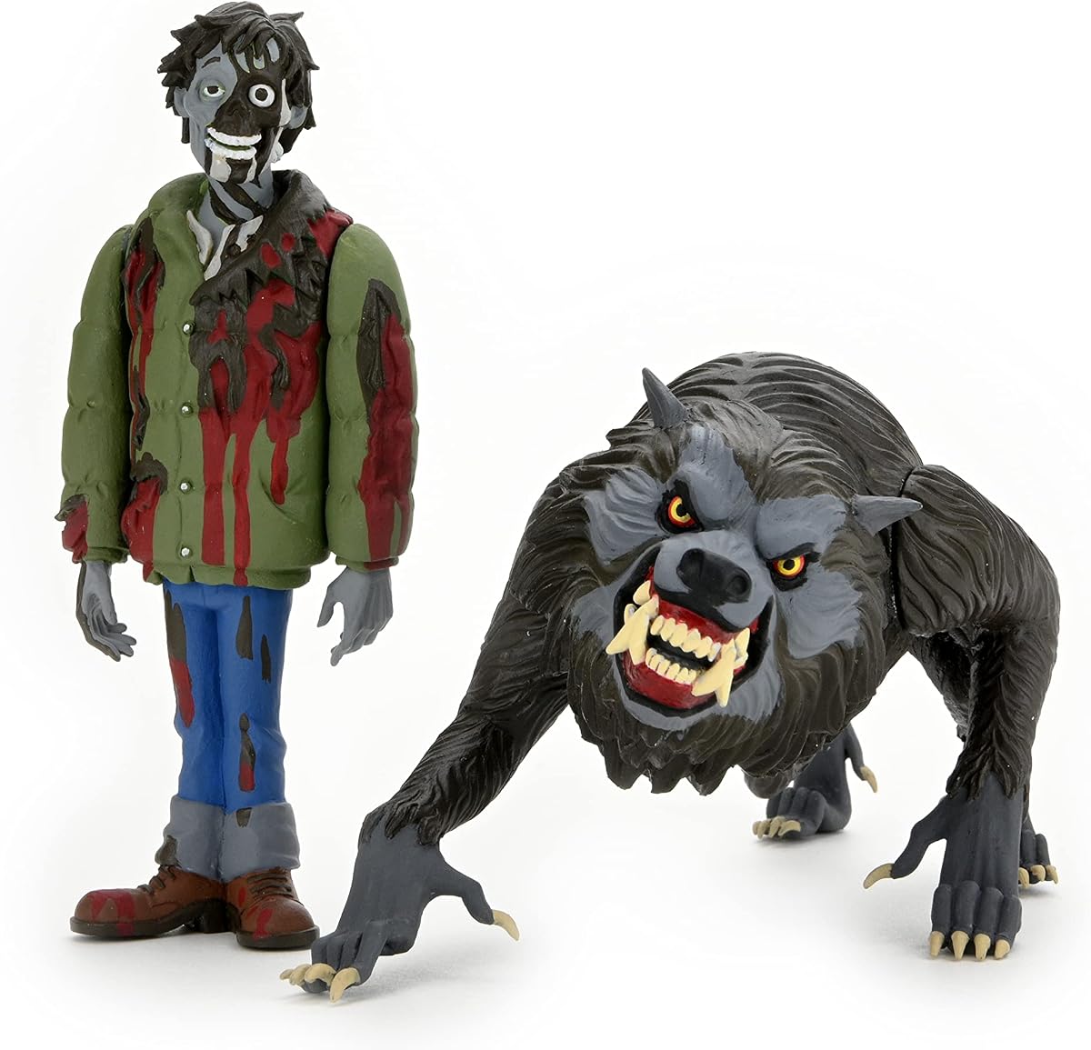 NECA Hombre lobo americano en Londres TOONY Terrors 6IN Figura 2 Pack