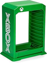Numskull Official Xbox Premium Storage Tower, Game Stand for Xbox Series X S and Xbox One - Holder Stores 10 Games or Blu-Ray Cases, 2022 Edition