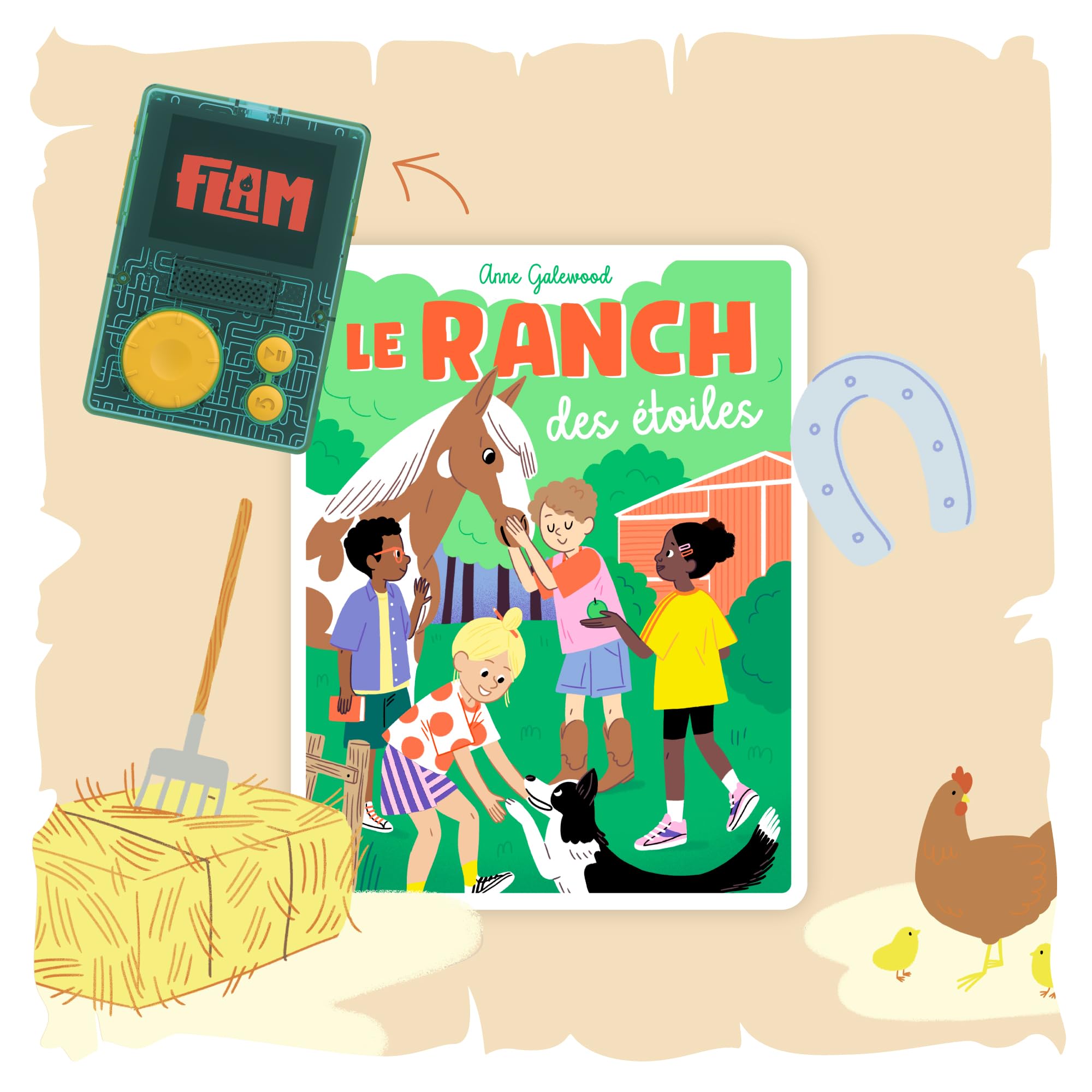 Lunii – Pack 3 Livres Audio interactifs pour Enfant dès 7 Ans – À écouter sur FLAM - Le Ranch des étoiles, La Maison des émotions (partenariat Petit Bambou), Super Wallace – 7h19 d'écoute