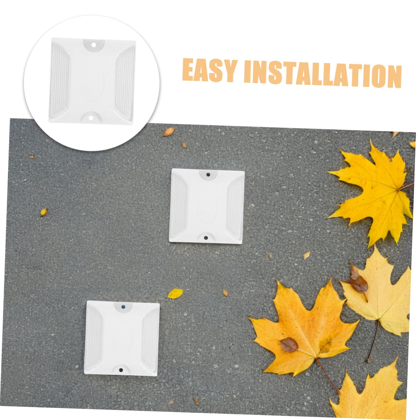 Healifty 3 series Marcadores De Carretera Tacos Reflectantes Para Carretera Reflectores Para Pavimento De Calle Marcador De Seguridad Marcadores De Entrada Reflectantes 10 piezas x 3