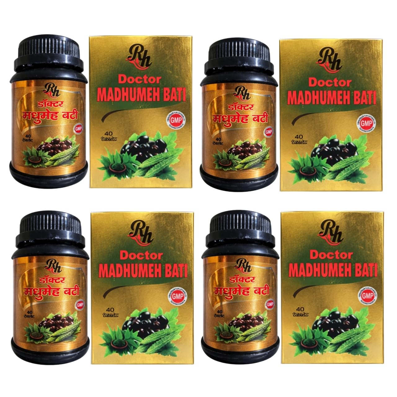 RH Madhumeh Bati Tablet||Pack of (40 tab×4 bottle) 100% Ayurvedic product||Fast Action Without Any Side Effect.-image-45