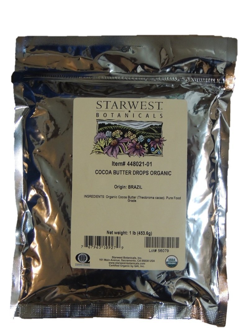 Organic Cocoa Butter Drops 1 Lb. Beauty & Personal Care