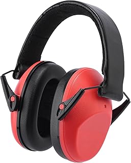 CUXFLS Kids Noise Cancelling Earmuffs, 25-30dB Noise Reduction Hearing Protection for Children, Adjustable Headband for Autism Sensory Needs, for Concerts Fireworks Travel Study(R…