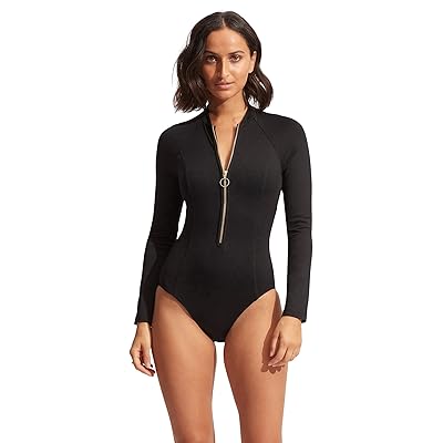 Seafolly Collective Zip Front Surfsuit Women