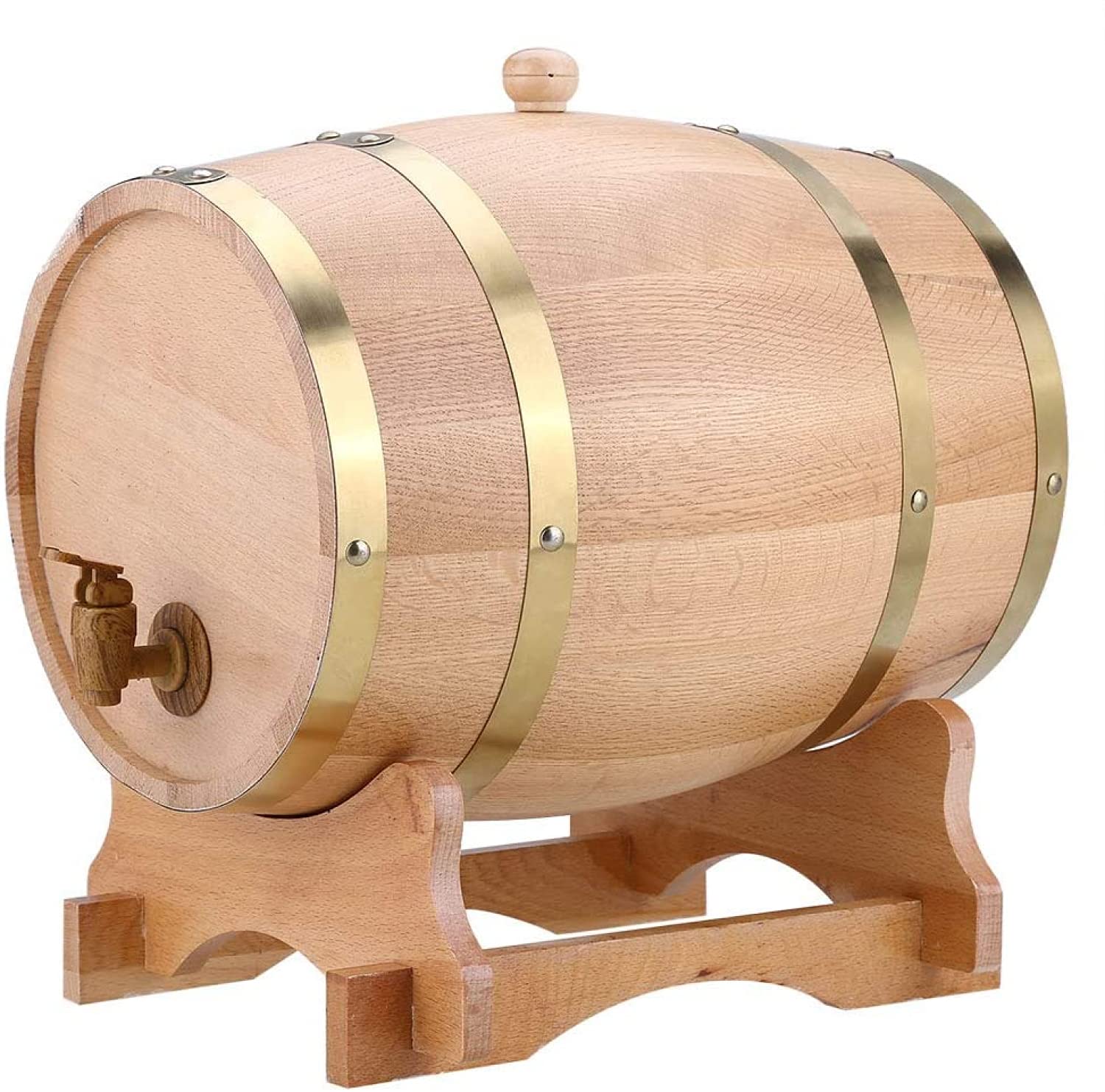 Botte di Vino - Dispenser per Botte di Vino in Legno Vintage da 10 Litri per Whisky Bourbon Tequila