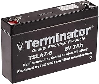 Terminator Rechargeable Sealed Lead Acid Batteries 6V 7Ah, TSLA7-6