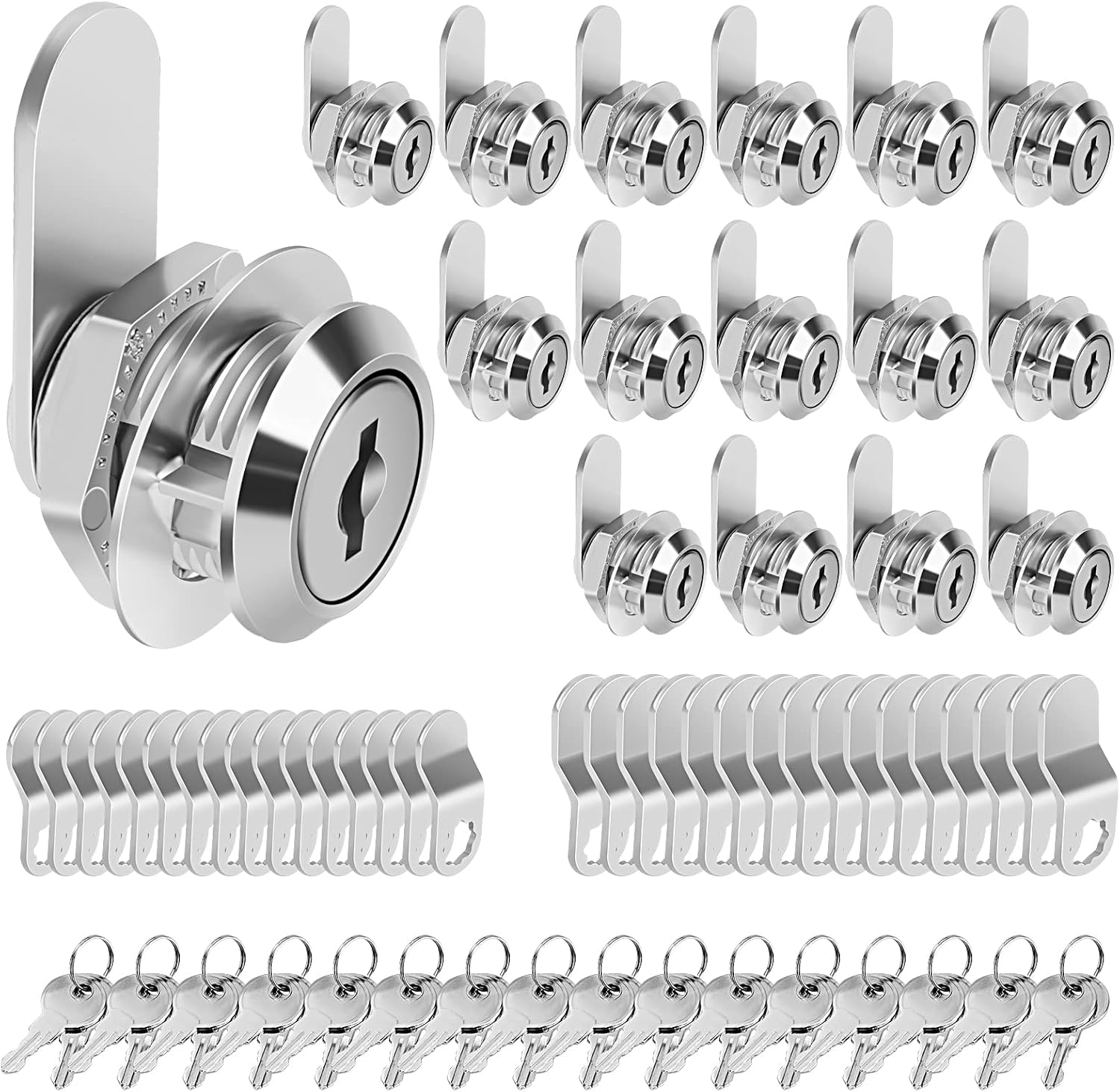 Pertinel Cam Locks Locks Keyed Alike, 5/8'' (Length) Cylinder