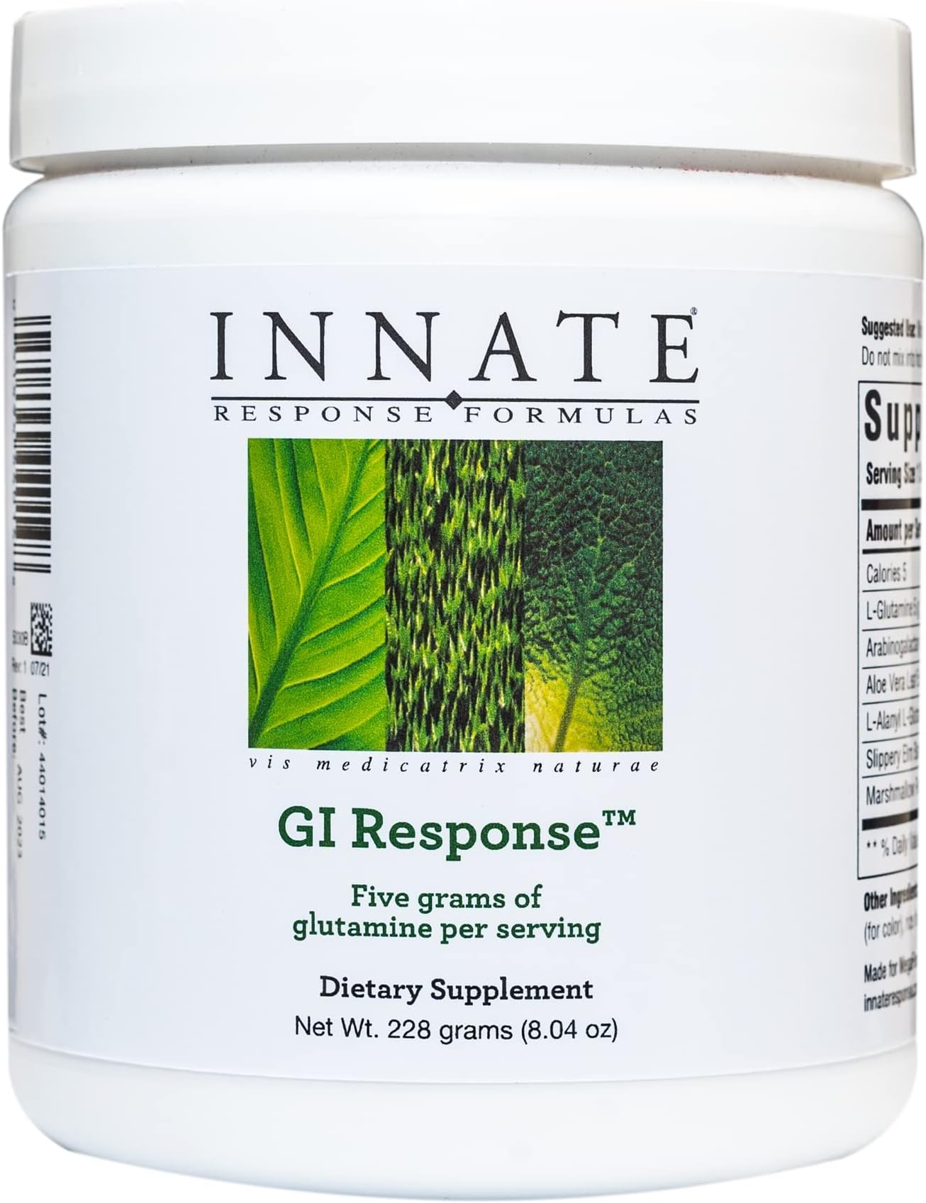 INNATE Response Formulas GI Response - Powdered Digestive Blend to Support Gastrointestinal Health - 5g Glutamine Per Serving - 30 Servings (228 Grams)