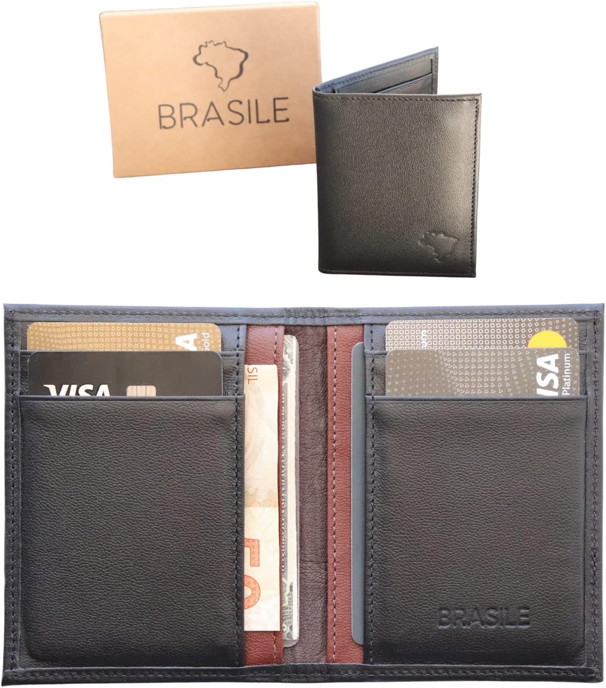 Carteira Masculina Slim Porta Cartões Cédulas