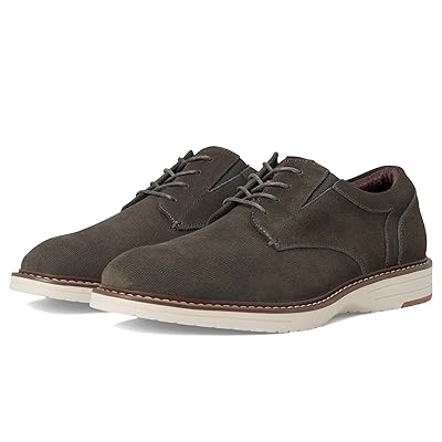 Nunn Bush Griff Plain Toe Oxford Lightweight and Comfortable for all Occasions Suede Lace Up Men