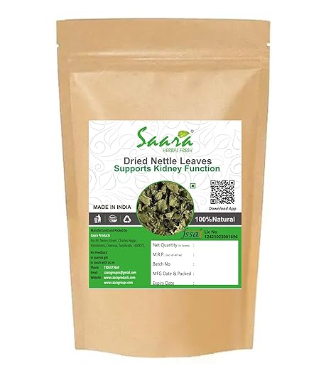 Nettle Leaf Tea, 50g, Helps with Kidney Detox, Blood Sugar, Blood Purify, Stinging Nettle Tea, Himalayan Nettle Tea, (Pack of 1 X 50gm)