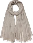 Écharpes d'été pour femmes en coton, légères, grandes, châle en gaze longue, couverture de plage simple 75 po × 43 po