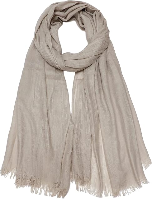 Écharpes d'été pour femmes en coton, légères, grandes, châle en gaze longue, couverture de plage simple 75 po × 43 po