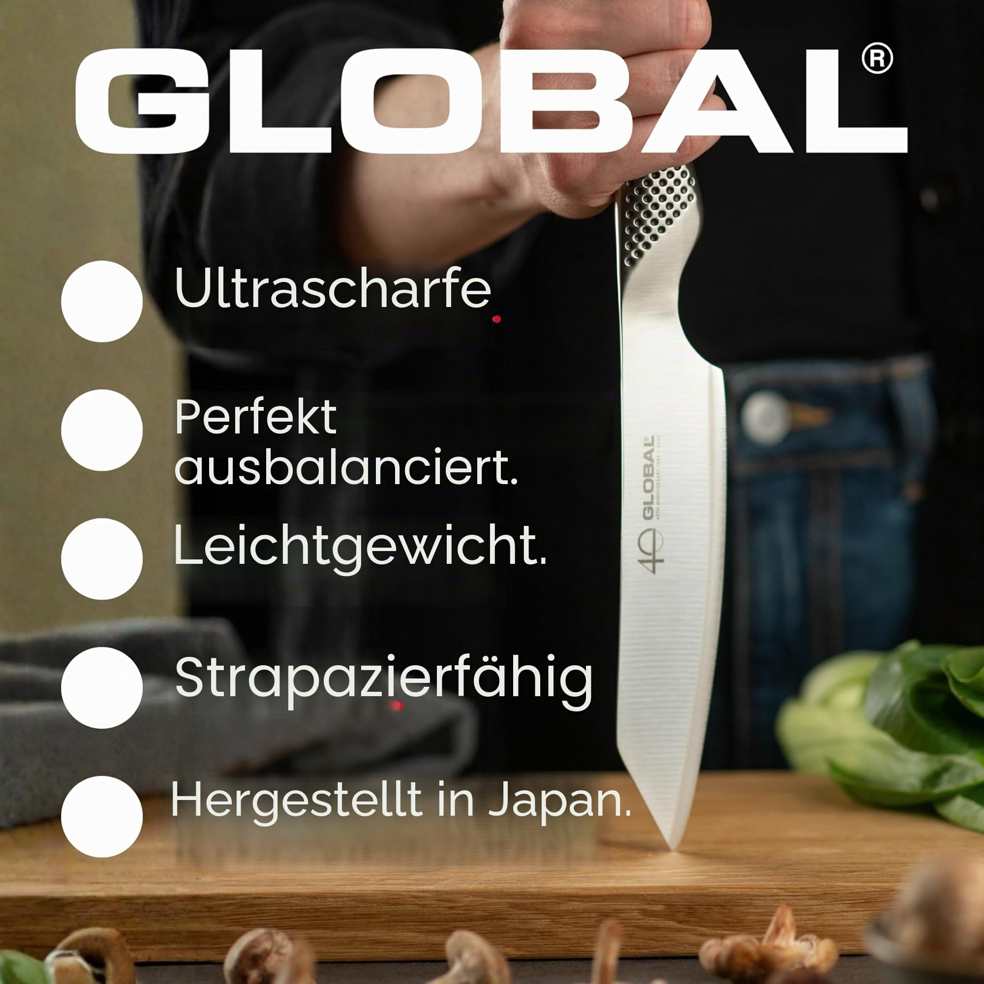 Global Fleischmesser/Tranchiermesser 21 cm G-3