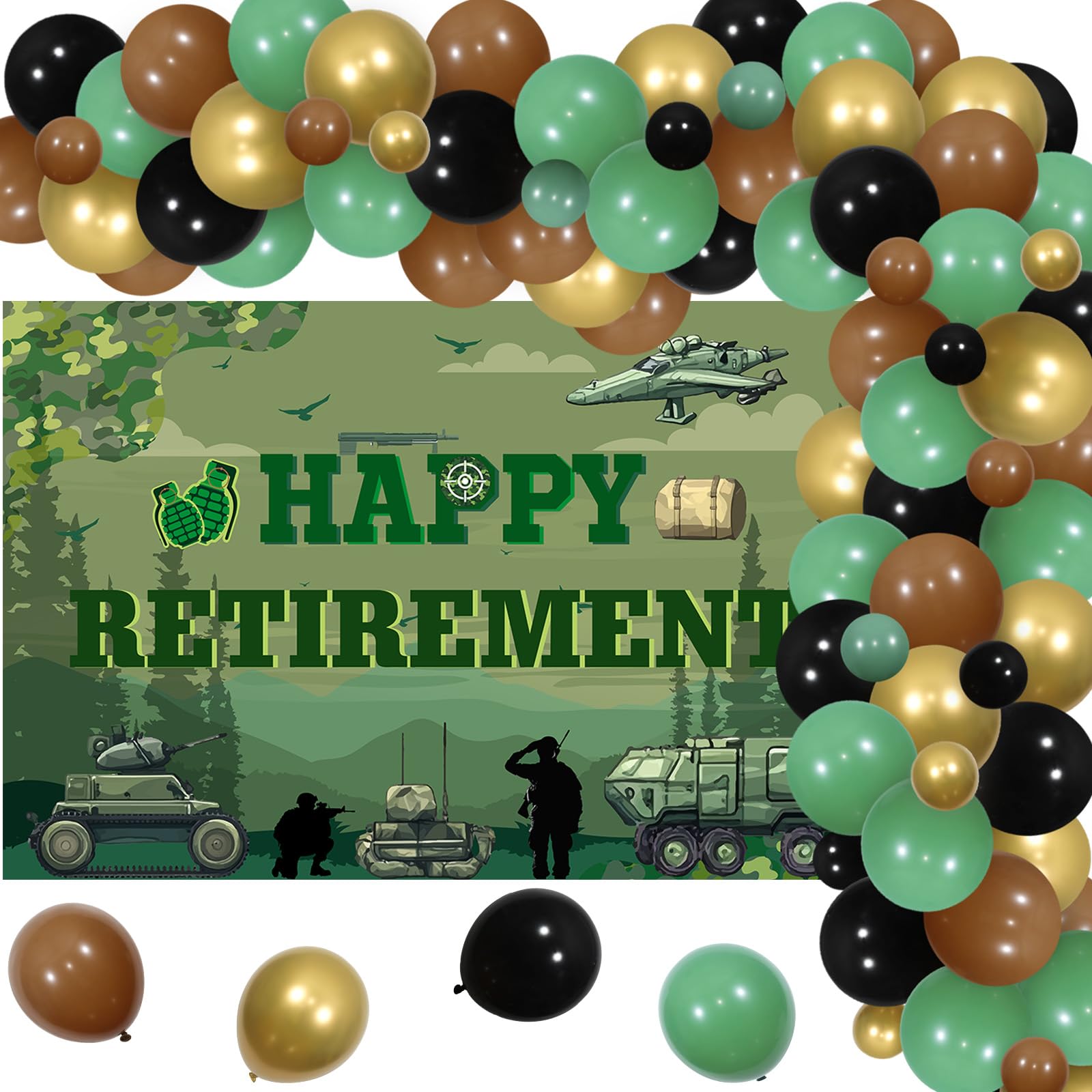 "We Are So Proud Of You" Patriotic Banner Set - Military Homecoming & Retirement Party Decor - View #13