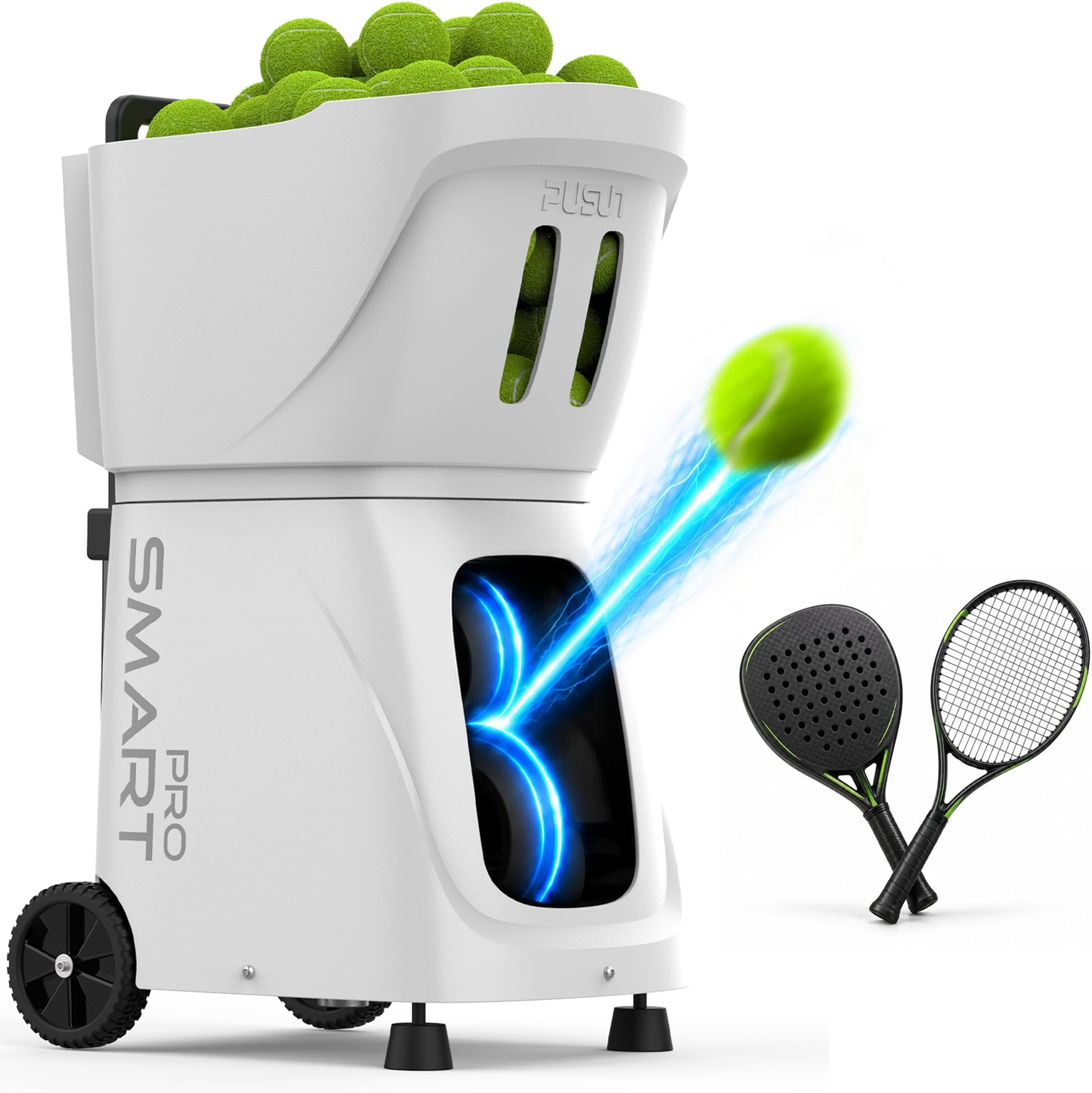 PT SMART PRO Tennis Ball Machine, Internal Oscillation, 110+ Balls