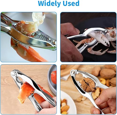 Miniatura 7 de 12 piezas de galletas y herramientas de cangrejo, galletas de langosta, galletas de nueces para patas de cangrejo, herramientas resistentes para