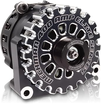 Mechman Alternators 400 Amp Black Billet 05-13 GM Truck/SUV