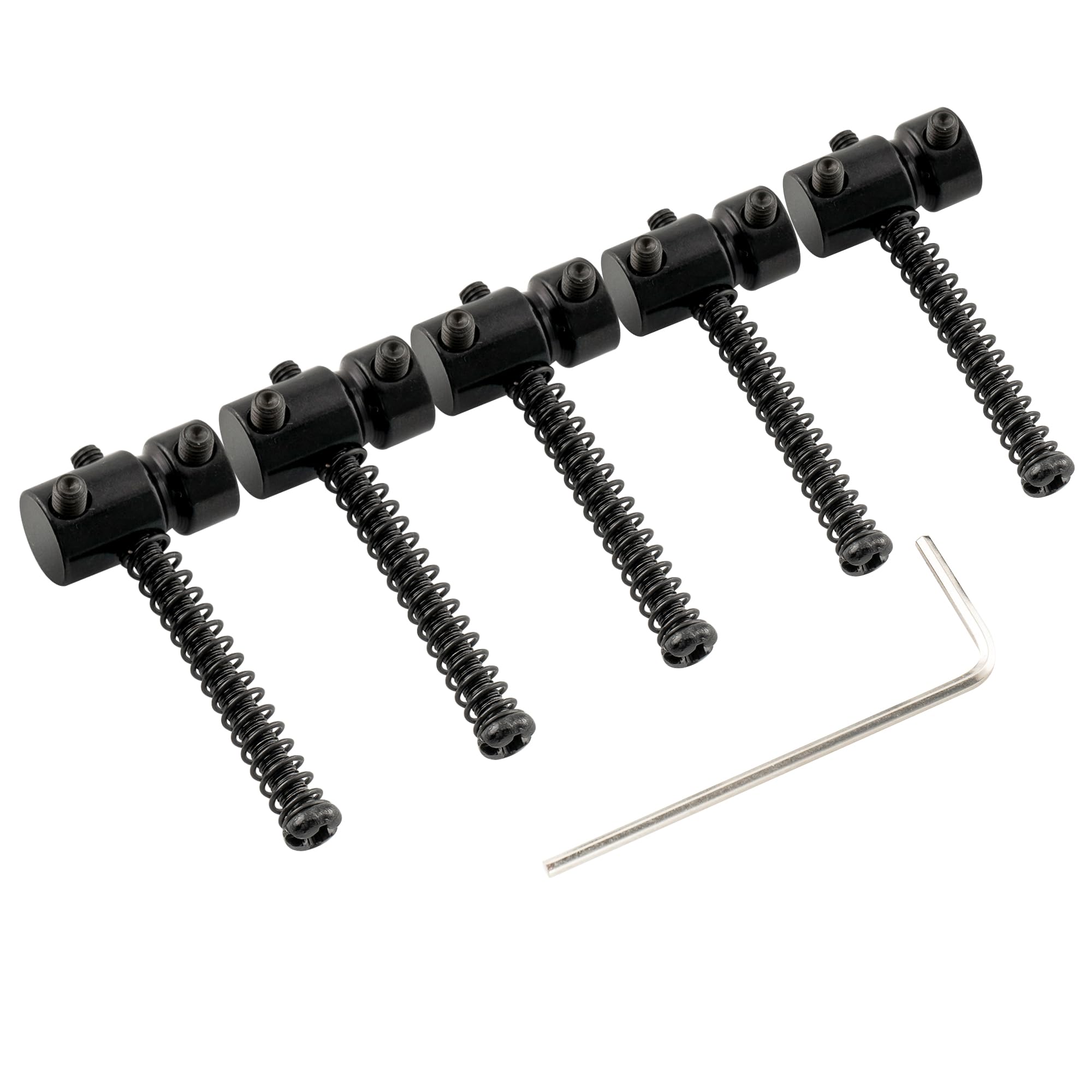 Musiclily Pro 17mm Steel Bass Bridge Saddles for 5-String Precision and Jazz Bass, Black (Set of 5) - Image 3