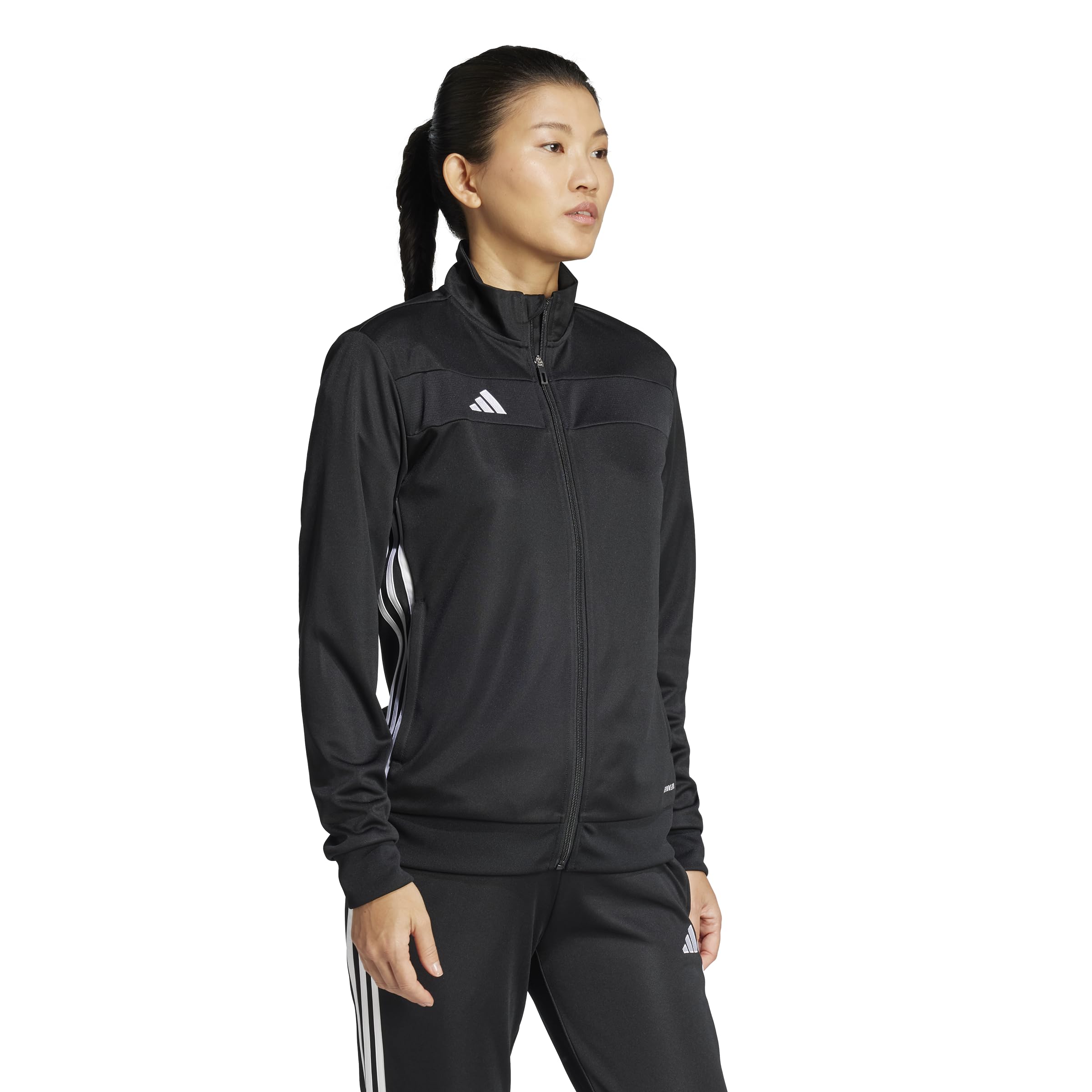 adidas Women's Standard Tiro 25 Essentials Training Jacket, Black/White