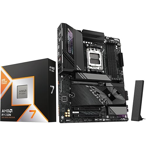 MICRO CENTER AMD Ryzen 7 9800X3D CPU Processor with ASUS TUF Gaming X870E-PLUS WIFI7 ATX Motherboard (DDR5, PCIe 5.0 x16, 4X M.2 Slots, WiFi 7, 2 x Type-C USB4)
