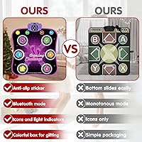 Vista 5 de Alfombrillas de baile para niños de 4 a 8 años, tapete de baile con Bluetooth, música integrada, melodías de 3 idiomas, 5 modos, alfombrillas