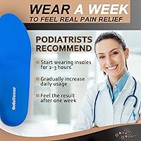 Vista 5 de Plantillas ortopédicas de soporte de arco para pies planos, sobrepronación, dolor de pies, plantillas para aliviar la fascitis plantar para mujeres