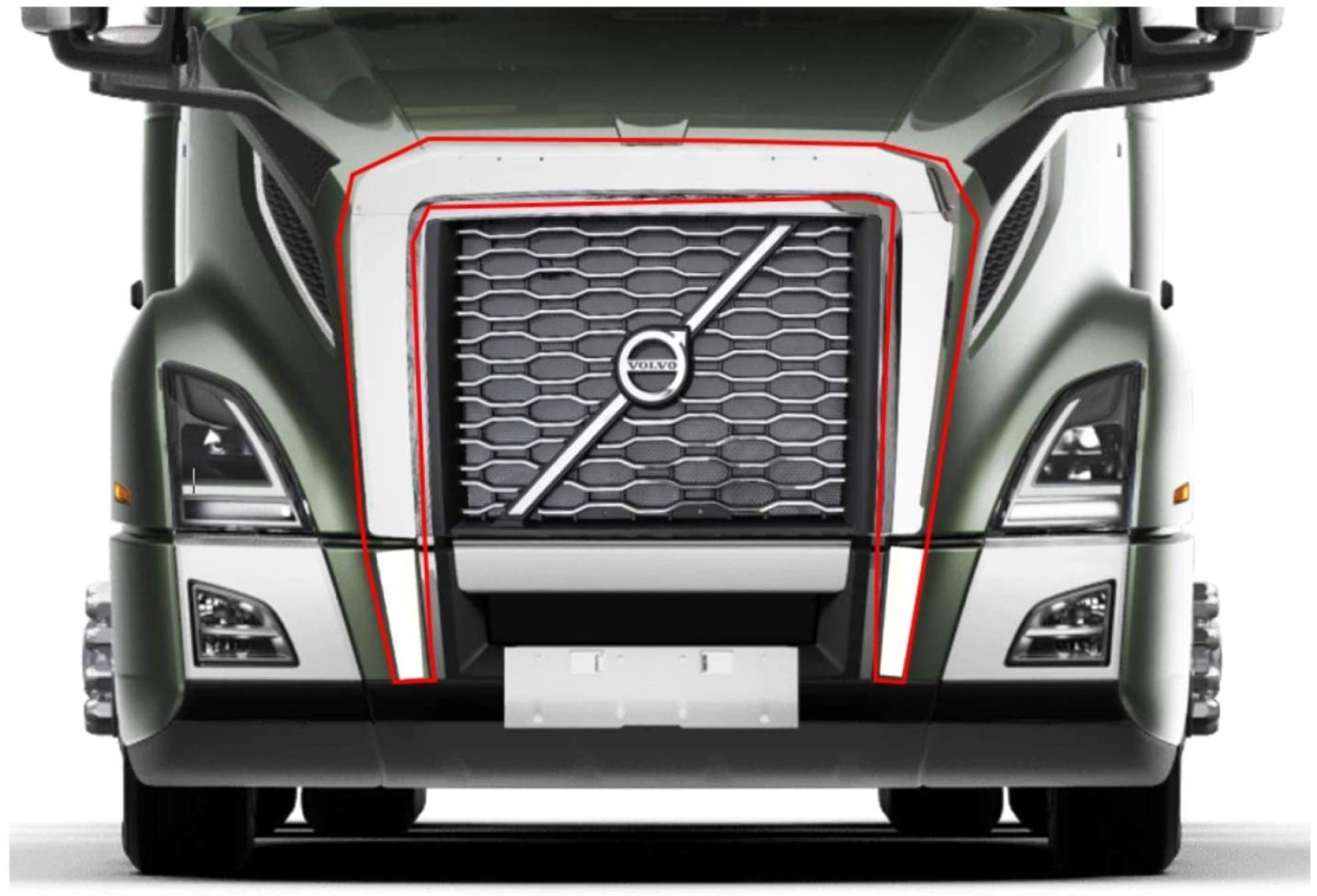 Longroadaccess New Volvo Vnl 19 Semi Truck Front Grille Surround Bug Shield Deflector For Volvo Vn Vnl 19 Buy Online In Gambia At Gambia Desertcart Com Productid