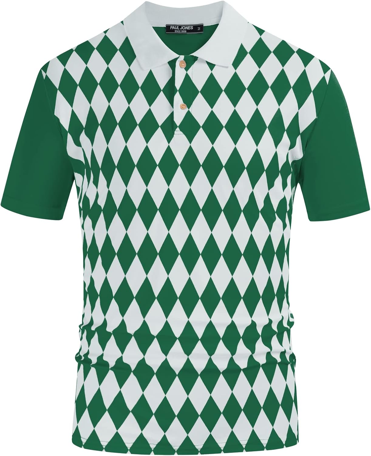 PJ PAUL JONES Mens Polo Shirt Short Sleeve Performance Golf Polo Shirts Daily CasualWear