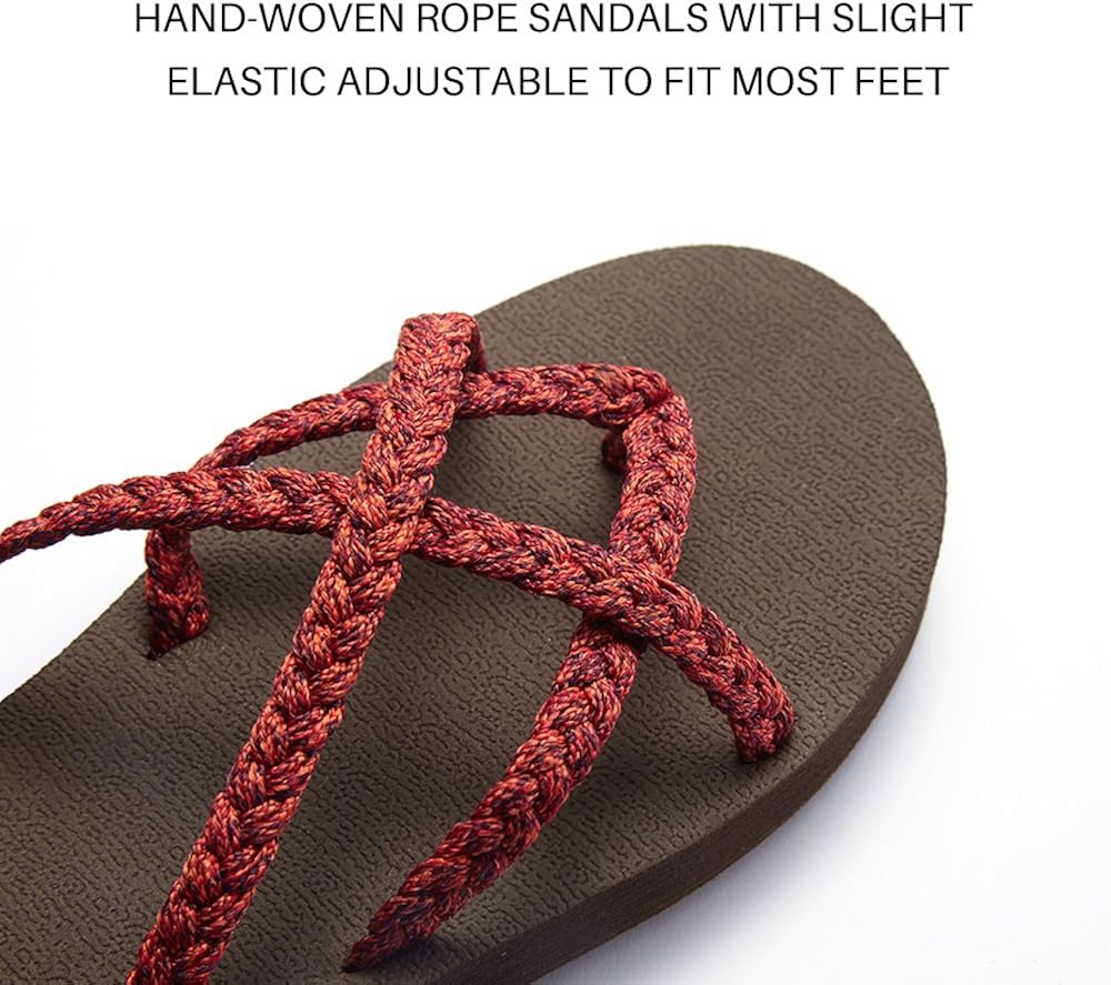 chitobae Flip Flops Sandal for Women 11 Cherry Red