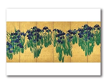 日本画　尾形光琳　アートポスター　鶴　外寸約1004×590mm 日本画 尾形光琳 アートポスター 鶴 外寸約1004×590mm 日本画 尾形