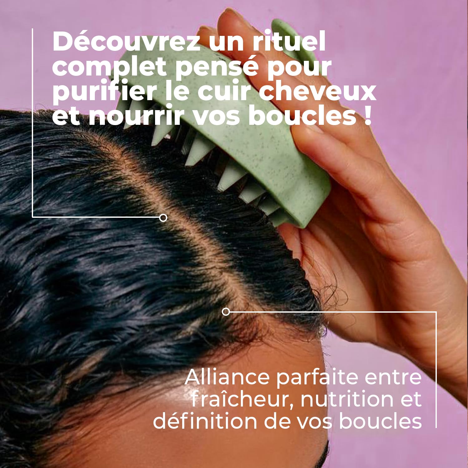 ENERGIE FRUIT – Coffret Cadeaux Curl Detox Cheveux Bouclés – 6 produits + Trousse Offerte – Shampoing, Masque, Sérum Cuir Chevelu, Gelée Définition, Lait Coiffant Nourrissant et Brosse Moussante