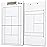 Murray Sporting Goods Dry Erase Coaches Clipboard | Double-Sided Dry Erase White Board (Tennis)