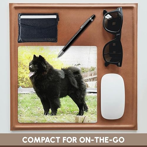 Miniatura 4 de 3dRose LLC - Alfombrilla de mouse de 8 x 8 x 0.25 pulgadas, Chow negro (mp_844_1)