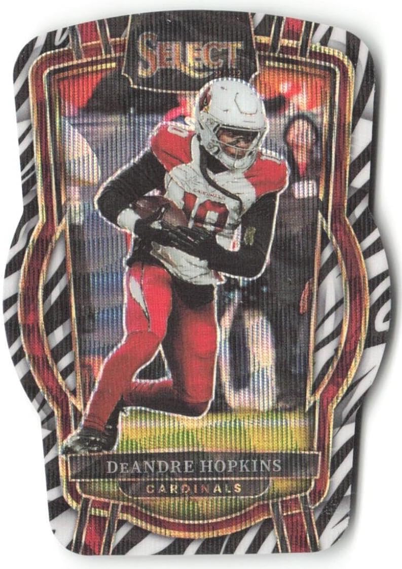 2022 Panini Select Zebra Prizm Die-Cut #298 DeAndre Hopkins SSP Club Level Arizona Cardinals NFL Football Trading Card