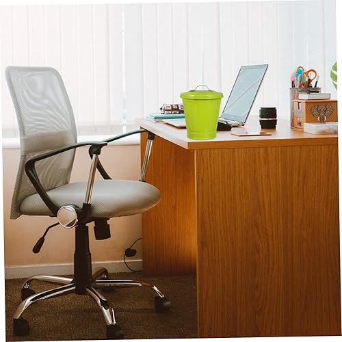 Miniatura 7 de Bote de basura pequeño para automóvil, bote de basura galvanizado con tapa, cubo de basura exterior con tapa, cesta de papel desechable, mini maceta