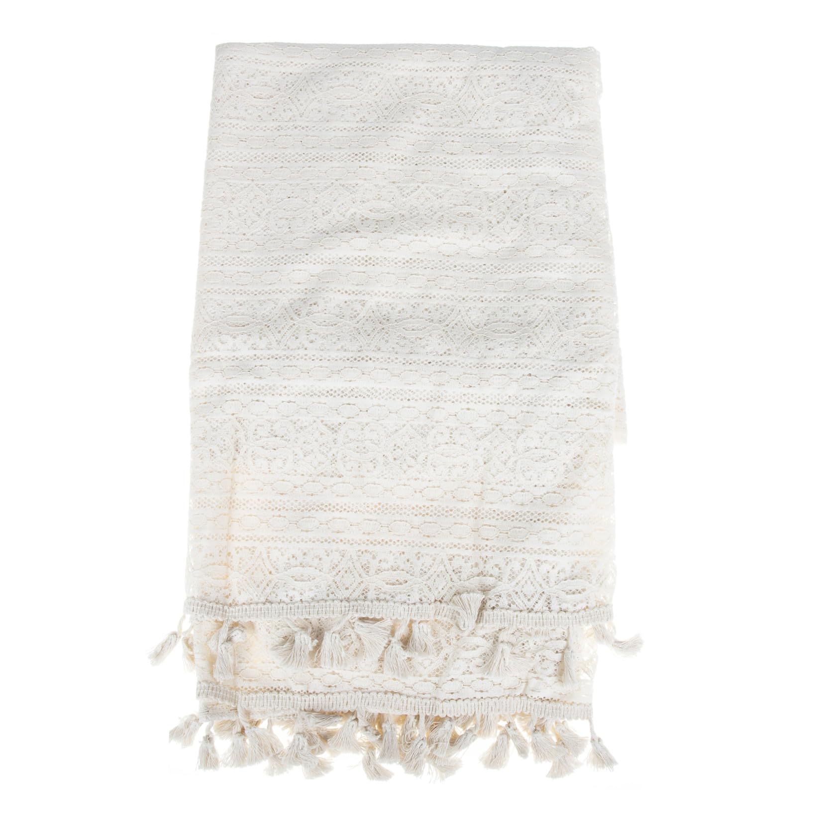 Nappe crochetée décoration de table style bohème nappe intérieur maison rectangulaire
