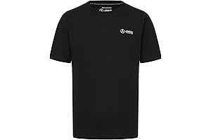 Mercedes AMG Petronas F1 Men's T-shirt with Small 3D Team Logo Execution