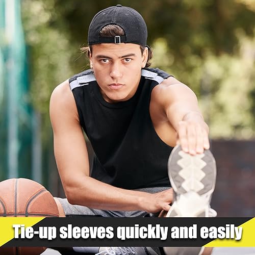 Miniatura 7 de Tigeen 32 piezas de bandas de manga de jersey deportivas para fútbol, softbol con cierres de gancho y bucle para camisas