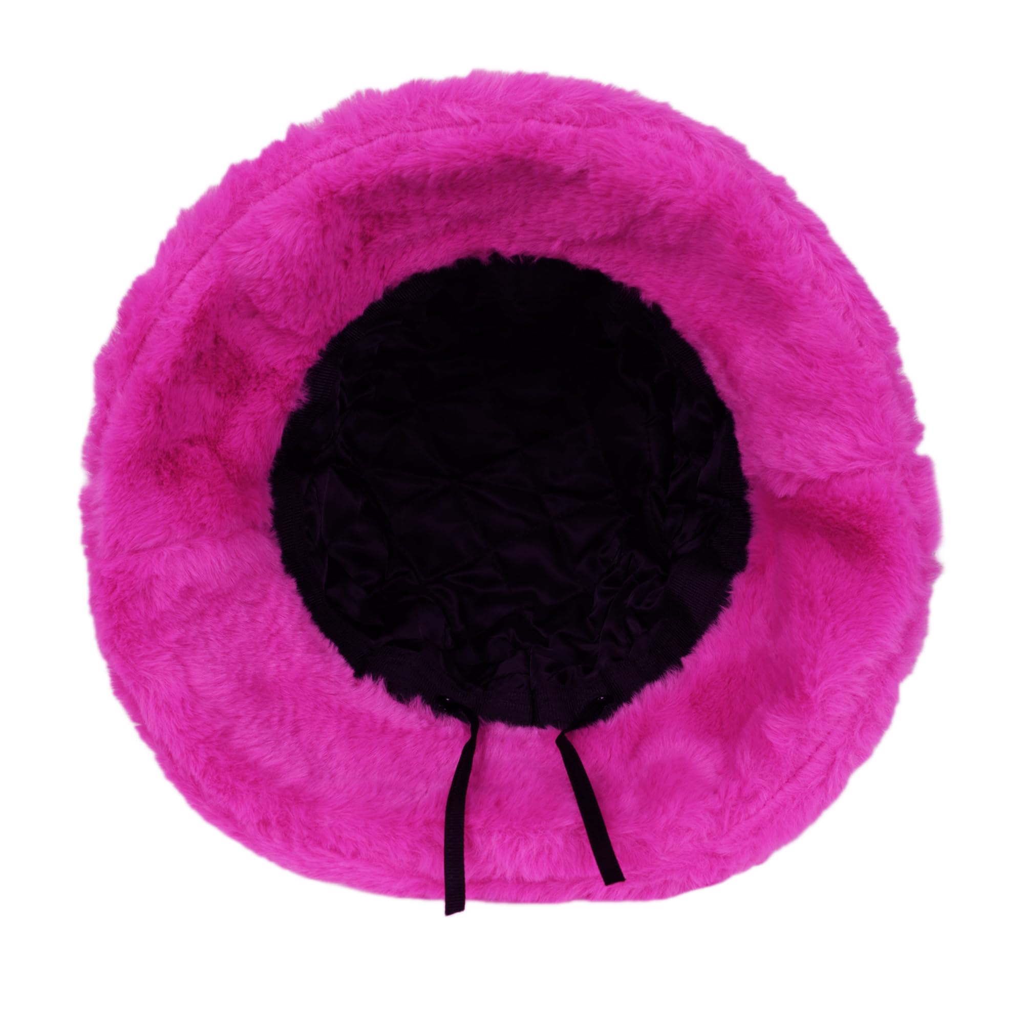 Umeepar Winter Faux Fur Fuzzy Bucket Hat Fluffy Warm Hat for Women Men